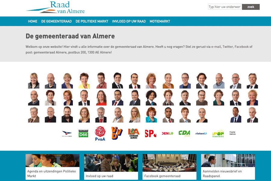 Gemeenteraad-Almere-website