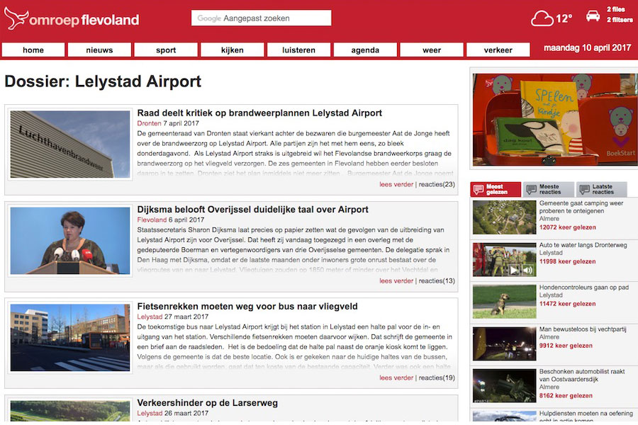 Omroep-Flevoland-Website