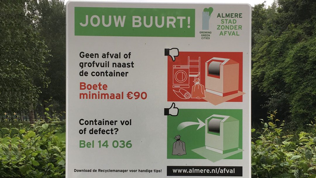 Recycleperron gemeente almere